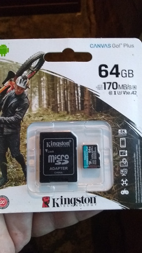 Kingston 64gb Microsdxc Canvas Go Plus Original Desde Usa