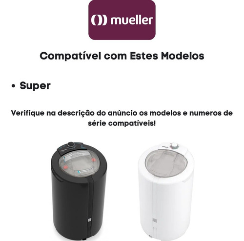 Kit Timer 5min + Botão Branco Centrífuga Mueller Super