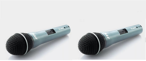 Kit 2 Microfone Jts Tk 600 Dinamico + 2cabo Xlr / Xlr 5m