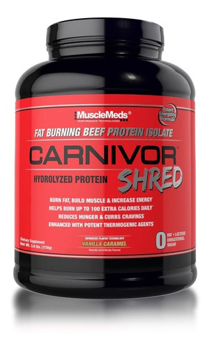 Proteina Musclemeds Carnivor Shred 4.56 Lb 56 Porciones Sabor Chocolate