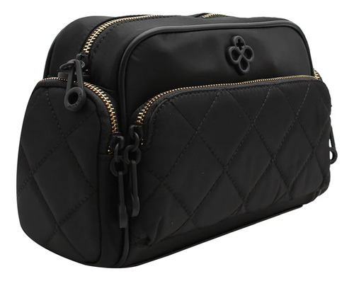 Bolso Crossbody Para Mujer Mod. Ji 2519 Jaime Ibiza® Negro Lisa Níquel Multicolor