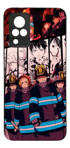 Funda Protector Case Para Vivo V21 5g Fire Force Anime