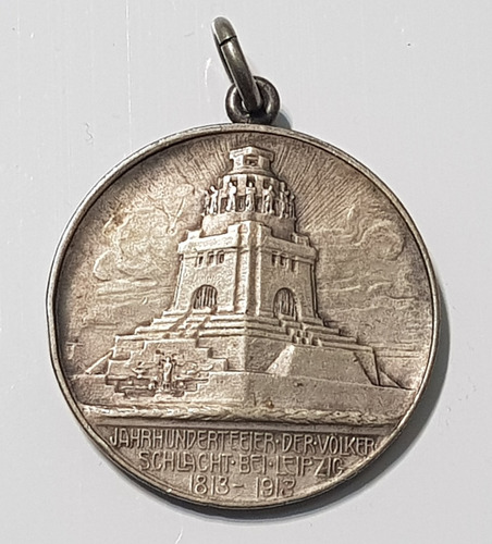 Medalla Centenario Batalla Alemania Leipzig 1813 Coleccion