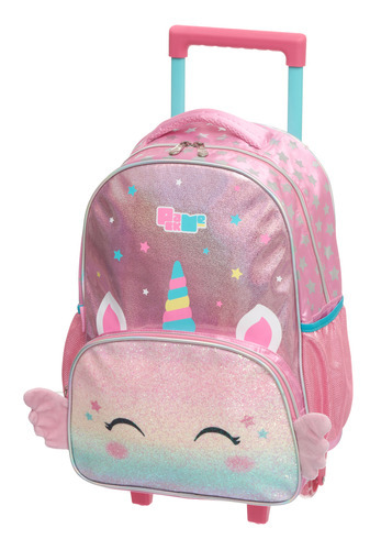 Mochila De Carrinho Pack Me Magic Dreams Cor Rosa