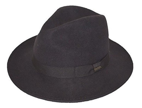 Sombrero Fedora De Fieltro 100% Lana Scala Para Hombre