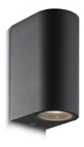 Iluminacion Aplique Bidireccional Candil Aluminio Gu10 Pared Color Negro