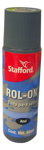 Tinta Para Sellos Stafford Rol On 60 Ml Color Color Azul