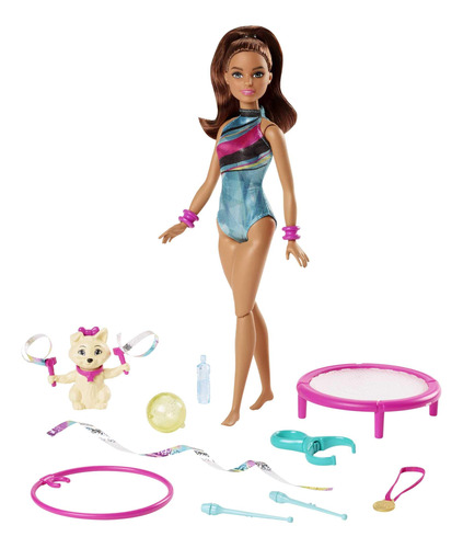 Barbie Juego De Gimnasta, Spin 'n Twirl Teresa Doll Flips &.