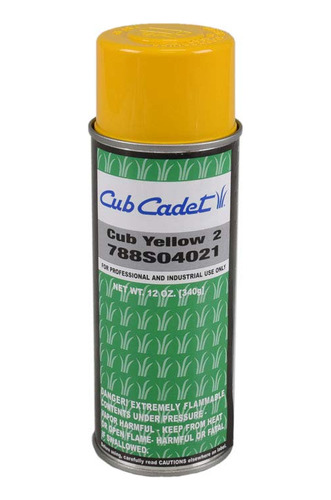 Cub Cadet Amarillo Spray Dolor Aerosol Lata