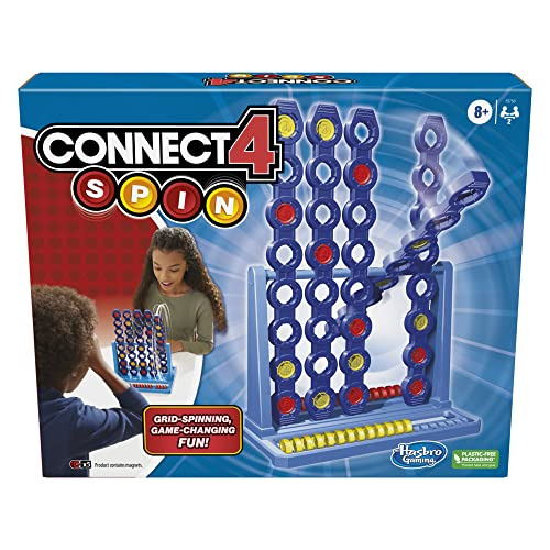 Hasbro Gaming Connect 4 Spin Game, Cuenta Con Spinning Conne