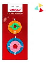 Comprar Kit para hacer pompones circulares, 4 tamaños, telar de pompones