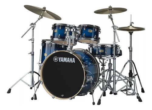 New Ya-ma-ha Stage Custom Birch 5pc Drum Set W/22bd + 680 Hw