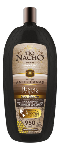  Tío Nacho Shampoo ANTI-CANAS Henna 950 ML