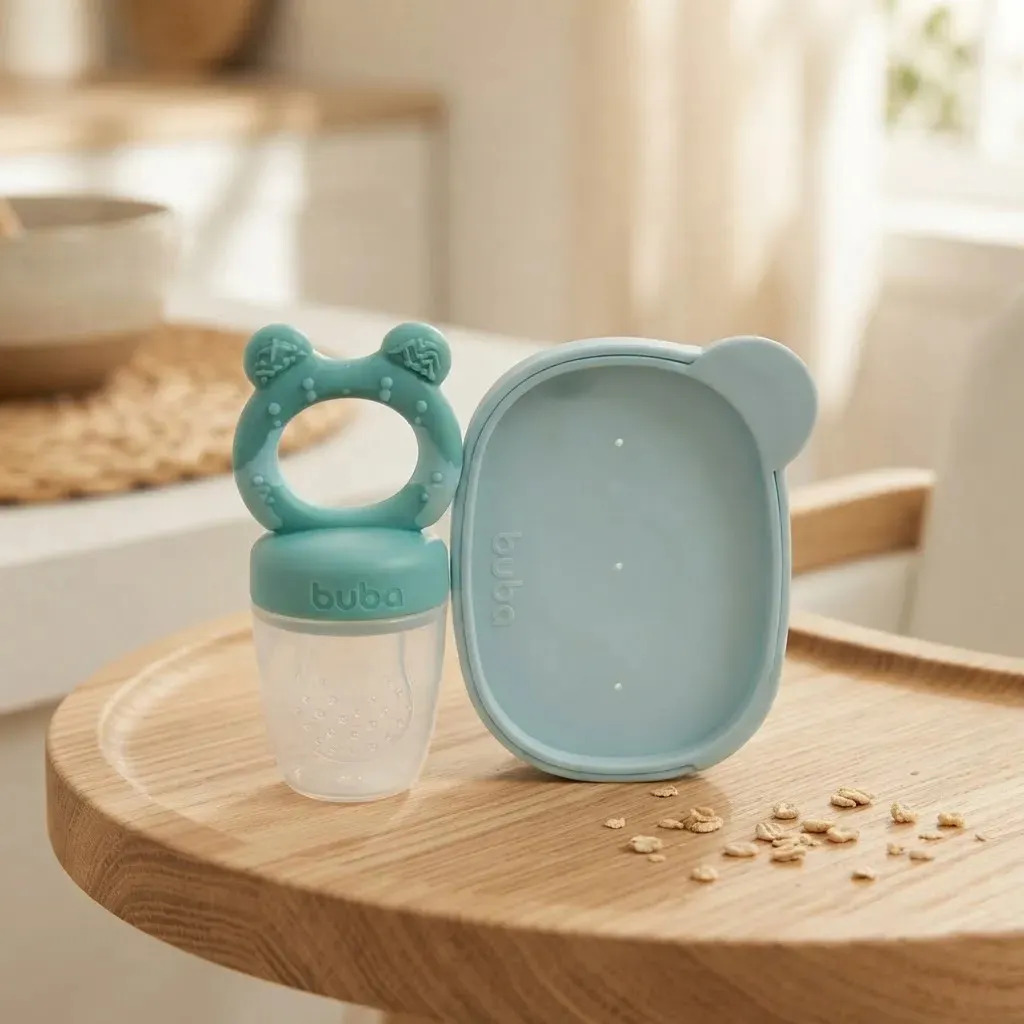 Kit Porta-frutinhas E Forminha De Leite E Sorvete Verde Buba