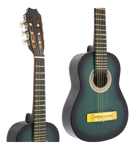 Guitarra Ramallo Criolla Proto4-1ve Verde Para Niño