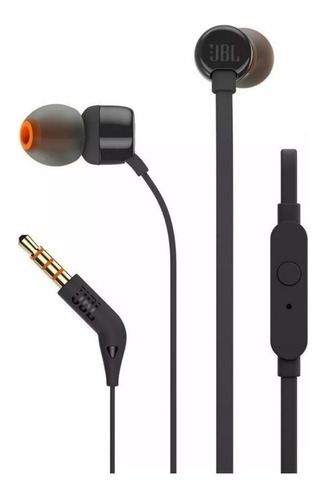 Imagen 1 de 10 de Auriculares In-ear Jbl Tune 110 Jblt110blkam Black