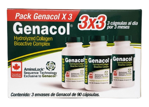 Genacol Colageno Pack 3 Frascos Newscience Dietafitness