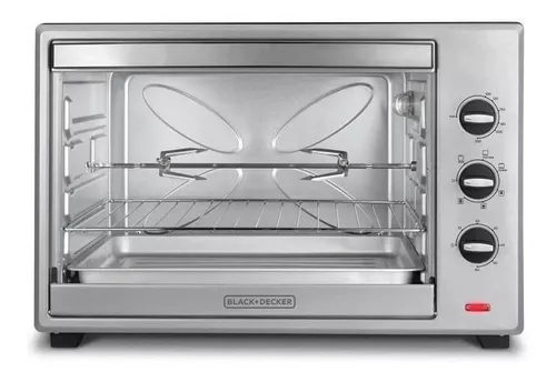 Horno De Mesa Eléctrico Black+decker To7000 67l Plateado