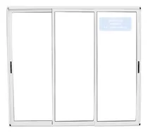 Comprar Ventana Balcón Módena 400x200 3hojas 3guías Vidrio Dvh 4+9+4