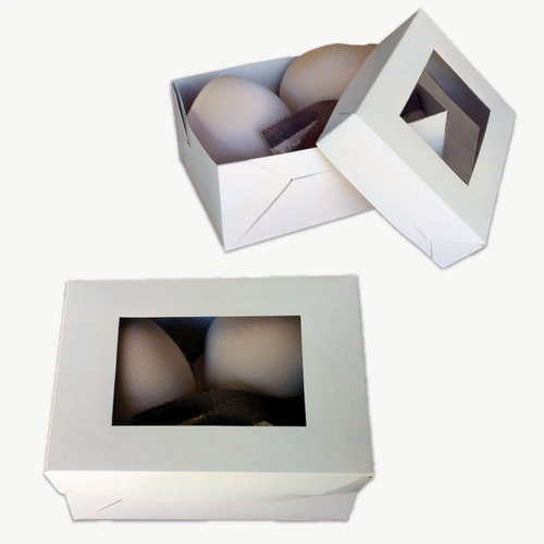 Caja Para Lenceria  Mallas Corseteria Pack X100 Ventana Pvc 