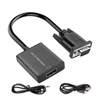 Comprar Cable Convertidor Video Vga A Hdmi Con  Cable De Audio