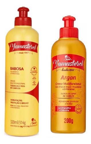 Creme Multifuncional Yamasterol 320g + Argan De 200g