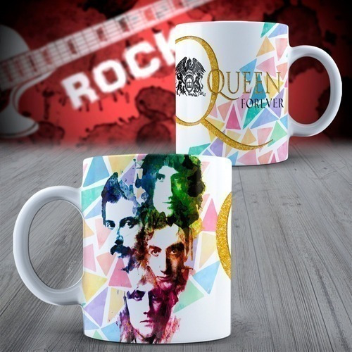 Imagen 2 de 5 de Plantillas Para Sublimar Tazas Bandas De Rock