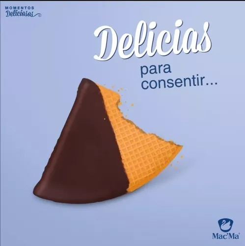 Galletas Finas Cisne Macma Wafer Abanico Chocolate Lata Lujo