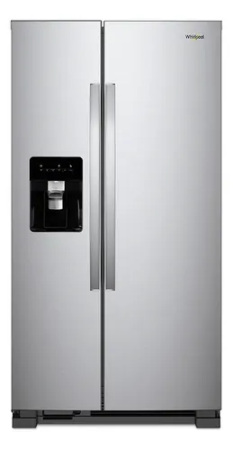 Refrigerador con freezer Whirlpool WD5620 color acero inoxidable con capacidad de 700L