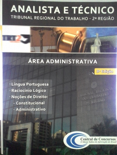 Trt 2ª Região  Analista E Técnico - Área Administrativa 2013