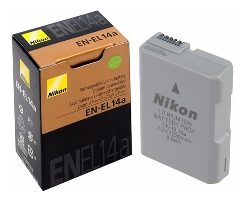 Nikon Batería Recargable Ion De Litio En-el14a Larga Durarac