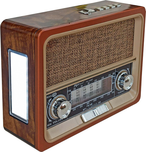 Radio Am Fm Parlante Usb Retro Baterías Recargable ¡ Mp3!