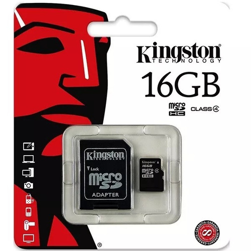 Cartão De Memória 16gb Classe 4 Kingston Original Micro Sd