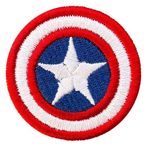 Parche Bordado Capitán América Escudo Avengers  Adherible