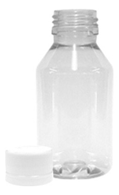 Envase Frasco Farmacia Pet Transparente 60cc Tapa Plástica