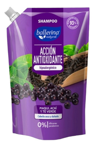 Ballerina Shampoo Acción Antioxidante 750ml