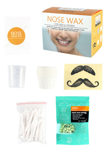 Lhy Kit De Cera Nasal, Kit De Depilación Nasal Para Hombres