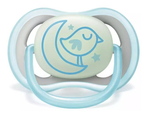 Imagen 4 de 12 de Chupete Avent Ultra Air Scf376/21 6-18m Brilla En Oscuridad