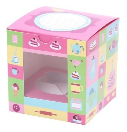 10 Cajas De Regalos Para 1 Ponquecito Cupcake Fiesta Pastel