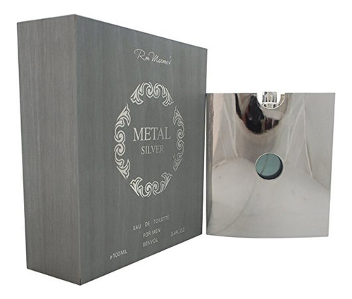 Ron Marones Metal Plata Hombres Eau De Toilette 1vbmi