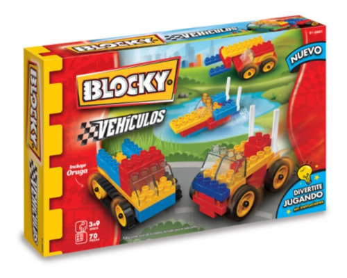 Blocky Vehiculos 2 Con 70 Piezas Original Mundo Manias