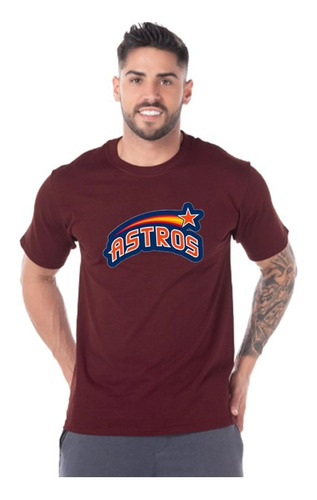 Polera Astros Camiseta Hombre Beisbol