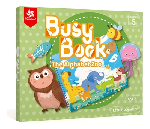 Libro Didactico Pegablle Juego De Alfabeto Animales