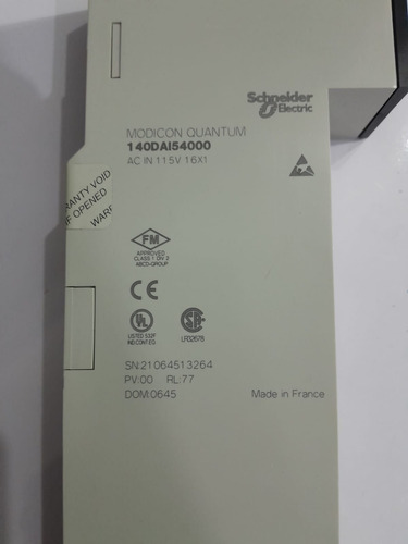 Módulo Schneider Electric 140dai54000. (Usado)