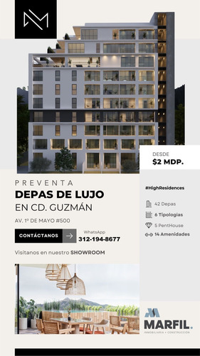 Únicos Departamentos De Lujo En Venta En Ciudad Guzman Amenidades Y Seguridad