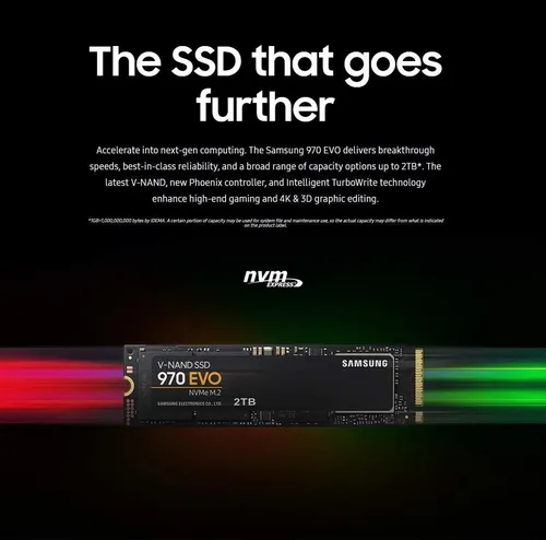 1tb Ssd Nand M.2 2280 Pcie Nvme Samsung 970 Evo