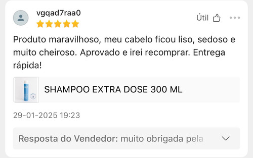 Shampoo Antiqueda Extra Dose 300 Ml Ganhe 03 Ampolas