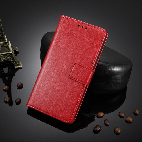Funda Tipo Cartera De Piel Con Tapa Para Motorola E32