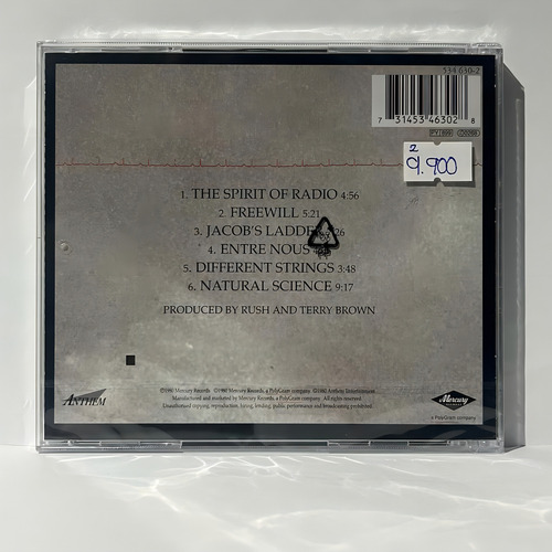Rush Permanent Waves Cd Nuevo Y Sellado