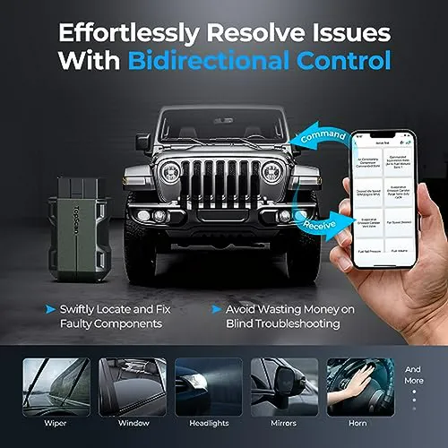 Escáner Obd2 Bluetooth Topdon Topscan: Diagnóstico Completo,